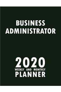 Business Administrator 2020 Weekly and Monthly Planner