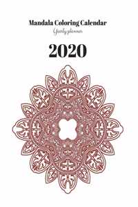 Mandala Coloring Calendar 2020