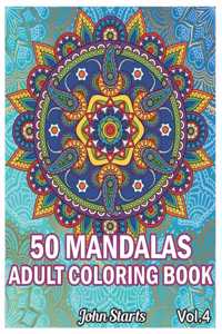 50 Mandalas Adults Coloring Book