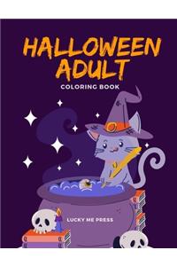 Halloween Adult Coloring Book
