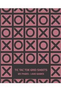 Tic Tac Toe Grid Sheets
