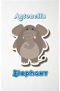 Antonella Elephant A5 Lined Notebook 110 Pages