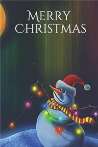 Merry Christmas Notebook, Cristmas Journal, Christmas Diary, Santa Claus - One Subject - 120 Pages