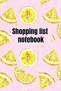 Shopping List Notebook