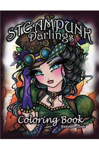 Steampunk Darlings Coloring Book