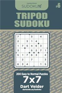 Tripod Sudoku - 200 Easy to Normal Puzzles 7x7 (Volume 6)