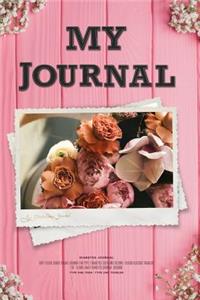 My Journal - Diabetes Journal - Easy to Use Blood Sugar Logbook for Type 1 Diabetes (Glycemic Record / Blood Glucose Tracker) T1d - Floral Daily Diabetes Journal Logbook - Type One Teen / Type One Toddler