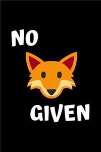 No fox given