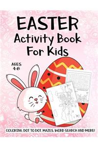 Easter Activity Book For Kids Ages 4-8