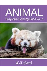 Animal Grayscale Coloring Book Vol. 5