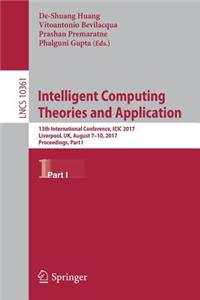 Intelligent Computing Theories and Application