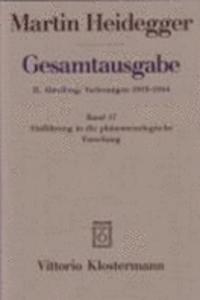 Martin Heidegger, Gesamtausgabe. II Abteilung