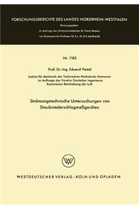 Strömungstechnische Untersuchungen von Staubniederschlagsmeßgeräten