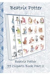 Beatrix Potter 99 Cliparts Book Part 2 ( Peter Rabbit )
