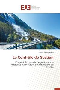 Le Contrôle de Gestion