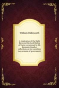 A VINDICATION OF THE RIGHT REVEREND THE