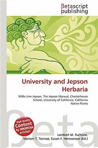 University and Jepson Herbaria