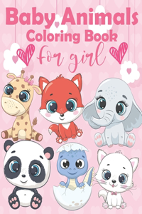 Baby Animals Coloring Book For Girl