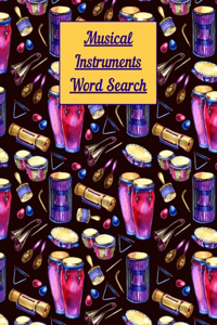 Musical instruments Word Search