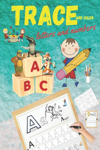 Trace and Color Letters and Numbers