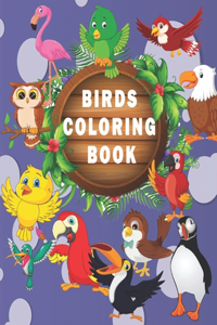 Birds Coloring Book: For children aged 4-8