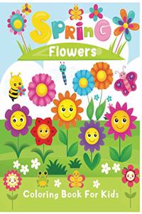 spring flowers coloring book for kids