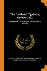 The Bokhara Typhoon, October 1892