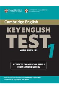 Cambridge Key English Test 1 with Answers: Examination Papers from the University of Cambridge ESOL Examinations: English for Speakers of Other Langua