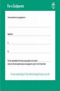 Godparent Certificates