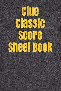 Clue Classic Score Sheet Book