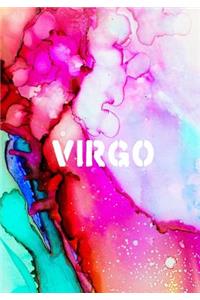 Virgo: 7x10 wide ruled notebook: fun Birthday Gift for Virgo zodiac astrology sun sign: August 22 to September 23