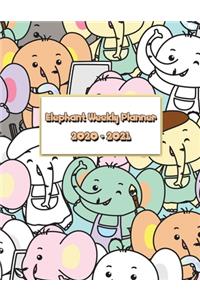 2020-2021 Elephant Weekly Planner