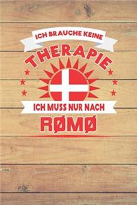 Ich Brauche Keine Therapie Ich Muss Nur Nach Rømø: Kariertes Notizbuch Mit 120 Seiten Zum Selberschreiben Und Gestalten