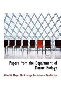 Papers from the Department of Marine Biology