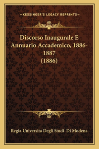 Discorso Inaugurale E Annuario Accademico, 1886-1887 (1886)