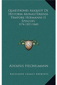 Quaestiones Aliquot De Historia Monasteriensi Tempore Hermanni II Episcopi