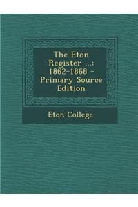 Eton Register ...