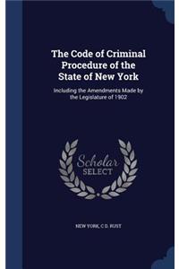 Code of Criminal Procedure of the State of New York