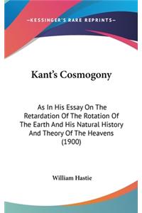 Kant's Cosmogony