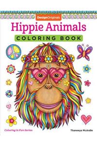 Hippie Animals Coloring Book