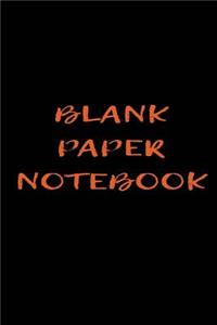 Blank Page Notebook