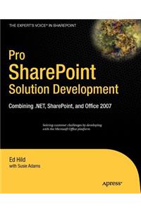 Pro SharePoint Solution Development