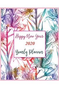 Happy New Year 2020 Yearly Planner
