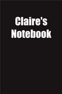 Claire's Notebook