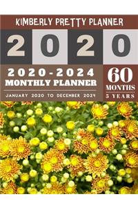 5 year monthly planner 2020-2024