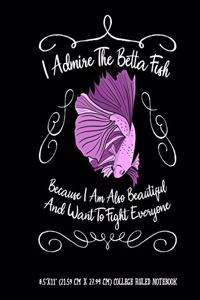 I Admire The Betta Fish Because I Am Also Beautiful And Want To Fight Everyone 8.5