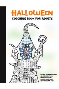 Halloween Coloring Book for Adults