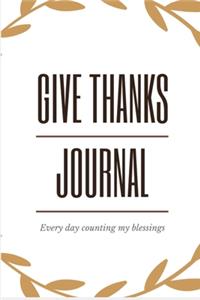 Give Thanks Journal