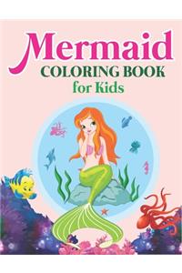 Mermaid Coloring Book for Kids