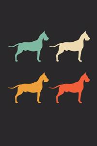 Great Dane Notebook - Retro Great Dane Journal - Vintage Great Dane Diary
